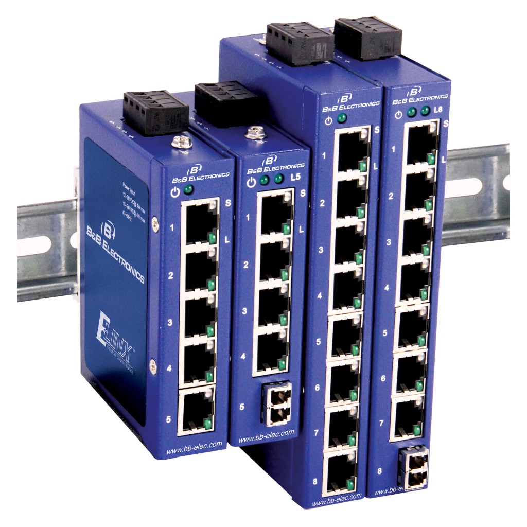 Ultra Compact DIN Rail Mount Unmanaged Ethernet Switches 