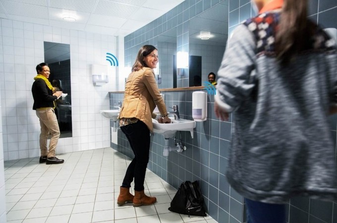 The Internet of Things, all the way to restrooms